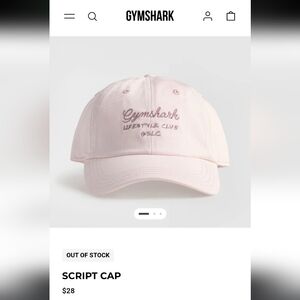 Gymshark Pink Script Cap